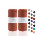 Makromecity Premium 200 Gr 230m Polyester Makrome Ipi Kiremit 2mm Supla Ip Ve Çanta Ipliği (2x100gram)