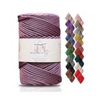 Makromecity Premium 250 gr 3mm Polyester Makrome Ipi Mürdüm 120 M Supla Ip Ve Çanta Ipliği