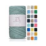 Makromecity Premium Koton Pamuk Makrome Ipi Çağla Yeşil 200 gr 150 Metre 2mm Cotton Makrome Çanta Ipi Supla Ipi
