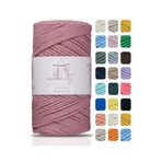 Makromecity Premium Koton Pamuk Makrome Ipi Gül Kurusu 200 gr 150 Metre 2mm Cotton Makrome Çanta Ipi Supla Ipi