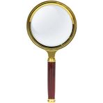 Makroptik Ahşap Sapli 80Mm El Büyüteci