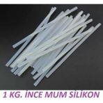 Makroyapimarket Mum Silikon 7.20 MM X30 CM Çubuk Sıcak Silikon İnce Mum 1 KG
