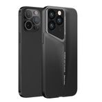 Maks Technology Apple iPhone 14 Pro Kılıf Ultra İnce Kamera Korumalı Sert Rubber MKST Procase Kapak-Siyah