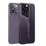 Maks Technology Apple iPhone 14 Pro Max Kılıf Ultra İnce Kamera Korumalı Sert Rubber MKST Procase Kapak-Derin Mor