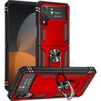 Maks Technology Galaxy Z Flip 4 Uyumlu MKST Vega Kılıf-Kırmızı