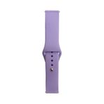 Maks Technology Huawei Honor Magic 2 46mm Band Serisi 22mm Klasik Kordon Silikon Strap Kayış-Lila