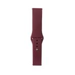 Maks Technology Huawei Honor Magic 2 46Mm Band Serisi 22Mm Klasik Kordon Silikon Strap Kayış-Red Wine