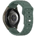 Maks Technology Huawei Honor Magic 2 46mm MKST KRD-132 22mm Silikon Kordon Strap Kayış - Koyu Yeşil