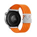 Maks Technology Huawei Honor Magic 2 46mm MKST KRD-133 22mm Naylon Kumaş Hasır Örgülü Kordon - Turuncu