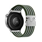 Maks Technology Huawei Honor Magic 2 46mm MKST KRD-133 22mm Naylon Kumaş Hasır Örgülü Kordon - Yeşil