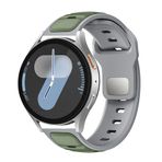 Maks Technology Huawei Honor Magic 2 46mm MKST KRD-135 22mm Silikon Kordon Strap Kayış - Açık Yeşil-Gri