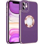 Maks Technology iPhone 12 Uyumlu MKST Kongo Kılıf-Koyu Mor