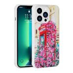 Maks Technology iPhone 13 Pro Max Uyumlu Simli Desenli Kamera Korumalı Parlak MKST Popy Kılıf-Kulübe