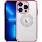 Maks Technology iPhone 13 Pro Uyumlu Kamera Korumalı Logo Gösteren MKST Esta Kılıf-Rose Gold