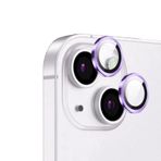 Maks Technology iPhone 14 Plus MKST CL-12 Premium Safir Parmak İzi Bırakmayan Anti-Reflective Kamera Lens Koruyucu - Mor