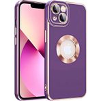 Maks Technology iPhone 14 Uyumlu MKST Kongo Kılıf-Koyu Mor