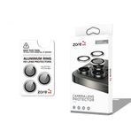 Maks Technology iPhone 17 Pro Max MKST CL-12 Premium Safir Parmak İzi Bırakmayan Anti-Reflective Kamera Lens Koruyucu - Gümüş