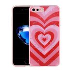Maks Technology İphone 8 Plus Kılıf Simli Desenli Kamera Korumalı Parlak Mkst Popy Kapak - Kalp