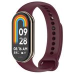 Maks Technology Mi Band 8 Serisi Klasik Kordon Silikon Strap Kayış-Koyu Kırmızı