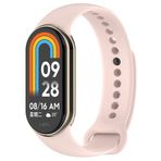 Maks Technology Mi Band 9 Serisi Klasik Kordon Silikon Strap Kayış-Kum Pembe