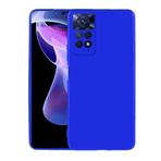 Maks Technology Redmi Note 11 Pro 5G Kılıf MKST Premier Silikon Kapak - Saks Mavi