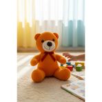Maks Toys Peluş Turuncu Ayı Oyuncak & Uyku Arkadaşı 25 cm