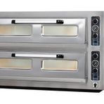 Maksan Elektrikli Pizza Fırını Çift Katlı 6+6x30 Cm Kapasiteli Termometre Göstergeli PO-602T