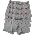 MAKSFD Premium 4'lü Erkek Boxer – Ultra Rahat ve Esnek Iç Giyim – Erkek Boxer - (Damat Bohçası) Çeyiz Seti - Gri
