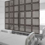Makta ® Perde Paravan | Lazer Kesim Ahşap Sarkıt Seperatör, 4'lü Panel Levha Seti - 40 x 40 cm - Ahşap - Rebab