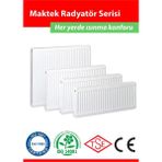 MAKTEK Panel Radyatör 400 mm Tip 22 Pkkp 40 cm Tüm Boylar( Kalorifer Petek ) - 40x50