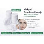 Makyaj Temizleme Pamuğu 1000 Adet Disk Pamuk Cilt Temizleme Pedi - Belirtilmemiş