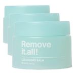 Makyaj ve Yüz Temizleme Balmı Arındırıcı Nemlendirici Aydınlatıcı Yağ Bazlı Cleansing Balm 50 ML (3 paketi)