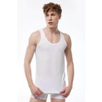 Malabadi 002 Beyaz 6'lı %100 Pamuk Penye Süprem Erkek Atlet
