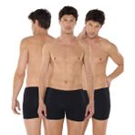 Malabadi 058 Likralı Modal Siyah 3'lü Erkek Boxer
