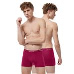 Malabadi 2M075 Pamuk Elastan 2'li Bordo Erkek Boxer