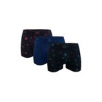 Malabadi 3M251 Set-1 3 Adet Desenli Modal Erkek Boxer