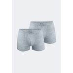 Malabadi Erkek 2 Li Pamuk Elastan Boxer 074 2M074 - Gri - 3XL