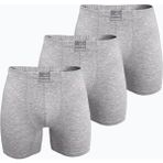 Malabadi Erkek 3 Lü Gri Premium Collection Modal Uzun Boxer 3M250 - 3XL