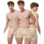 MALABADİ Erkek 3 Lü Pamuk Elastan Boxer 3M075 (Ten Rengi, S)