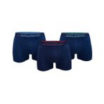 Malabadi Erkek 3 lü Premium Collection Modal Boxer 3M252 (Lacivert Desenli, XL)