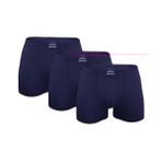 Malabadi Erkek 3'lü Premium Collection Modal Boxer 3M251 (Lacivert, M)