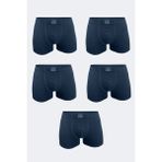 Malabadi Erkek 5 Li Pamuk Elastan Boxer 5M074 - Füme - 3XL
