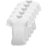 Malabadi Erkek 5 Li V Yaka Modal İnce Yaz Serinliği Tişört 5M085 (Taş Rengi, 2XL)