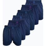 Malabadi Erkek 6 Lı Lacivert Premium Collection Desenli Geniş Kalıp Büyük Beden Modal Boxer 6M90254 - 4XL - Lacivert - Desenli