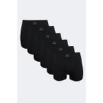 Malabadi Erkek 6 Lı Pamuk Elastan Uzun Boxer 6M073 (SİYAH, 3XL)