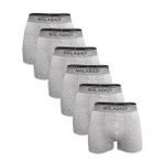 Malabadi Erkek 6 lı Premium Collection Modal Boxer 6M252 (Gri, L)