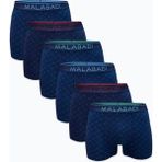 Malabadi Erkek 6 lı Premium Collection Modal Boxer 6M252 (Lacivert Desenli, 2XL)