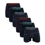 Malabadi Erkek 6 lı Premium Collection Modal Boxer 6M252 (Siyah Desenli, M)