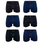 Malabadi Erkek 6'lı Premium Collection Modal Boxer 6M251 (Desenli, L)