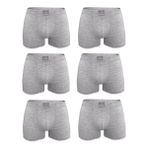 Malabadi Erkek 6'lı Premium Collection Modal Boxer 6M251 (Gri, 2XL)